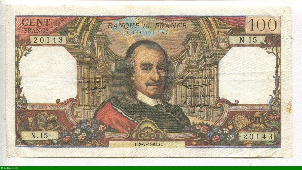 100 FRANCS CORNEILLE - Type 1964