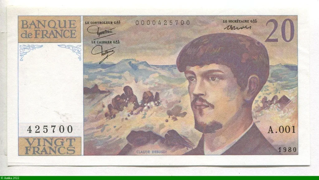 20 FRANCS DEBUSSY - Type 1980