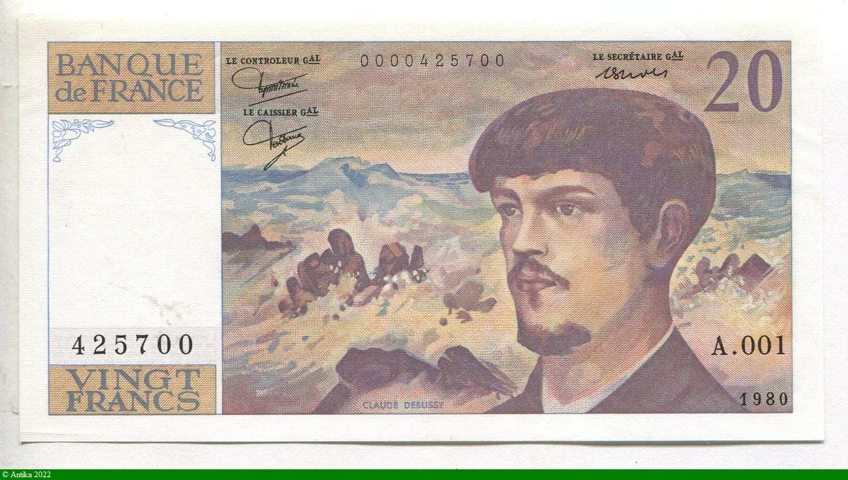 20 FRANCS DEBUSSY - Type 1980