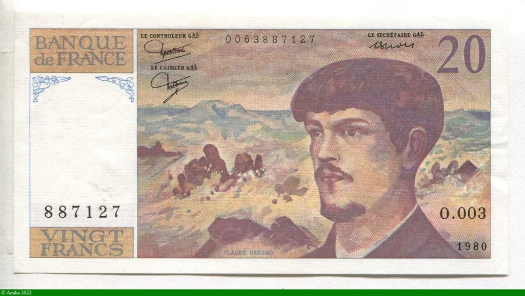 20 FRANCS DEBUSSY - Type 1980