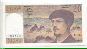 20 FRANCS DEBUSSY - Type 1980