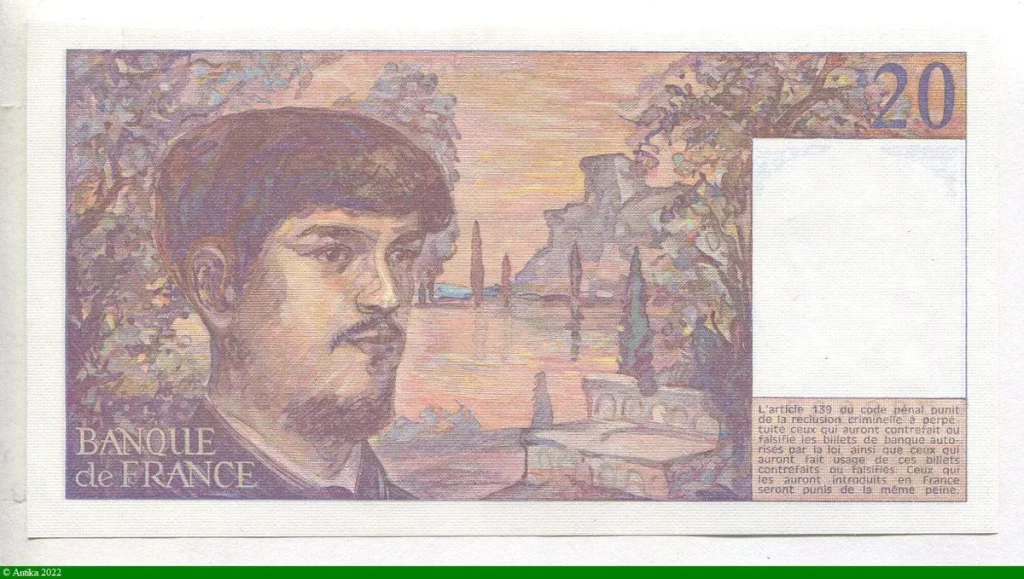 20 FRANCS DEBUSSY - Type 1980