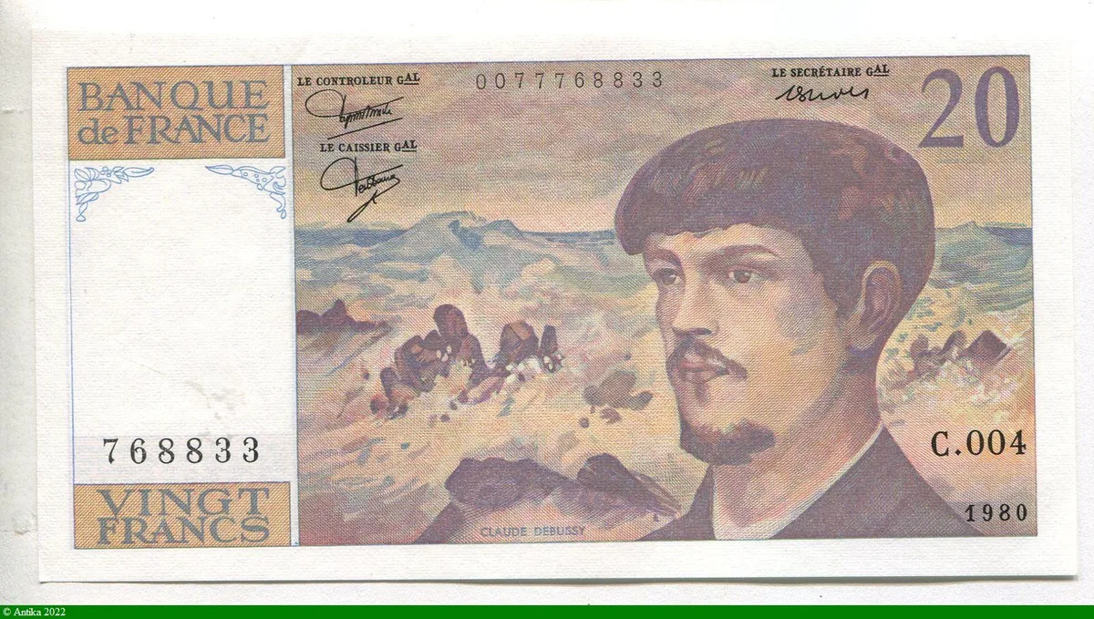 20 FRANCS DEBUSSY - Type 1980