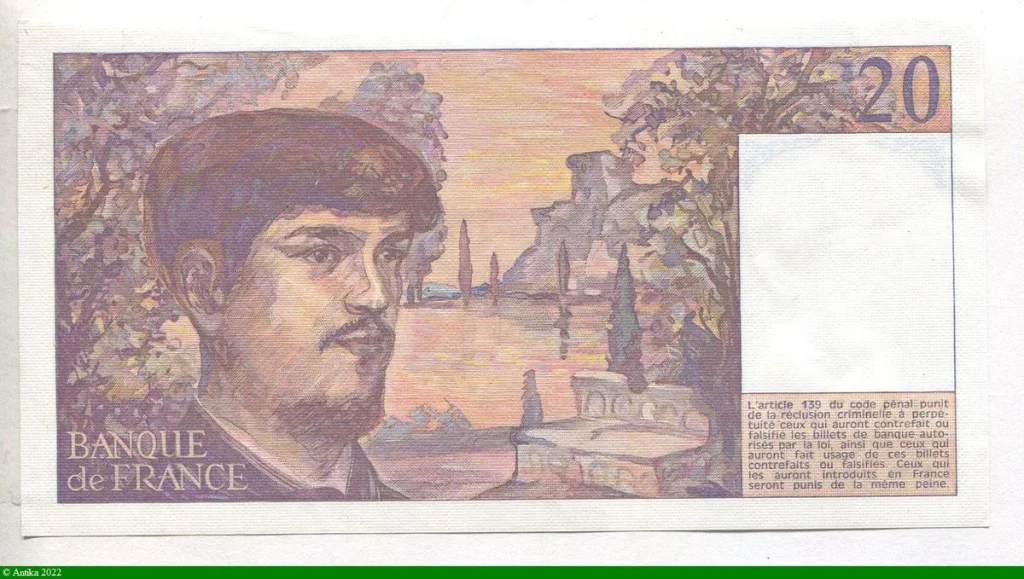 20 FRANCS DEBUSSY - Type 1980