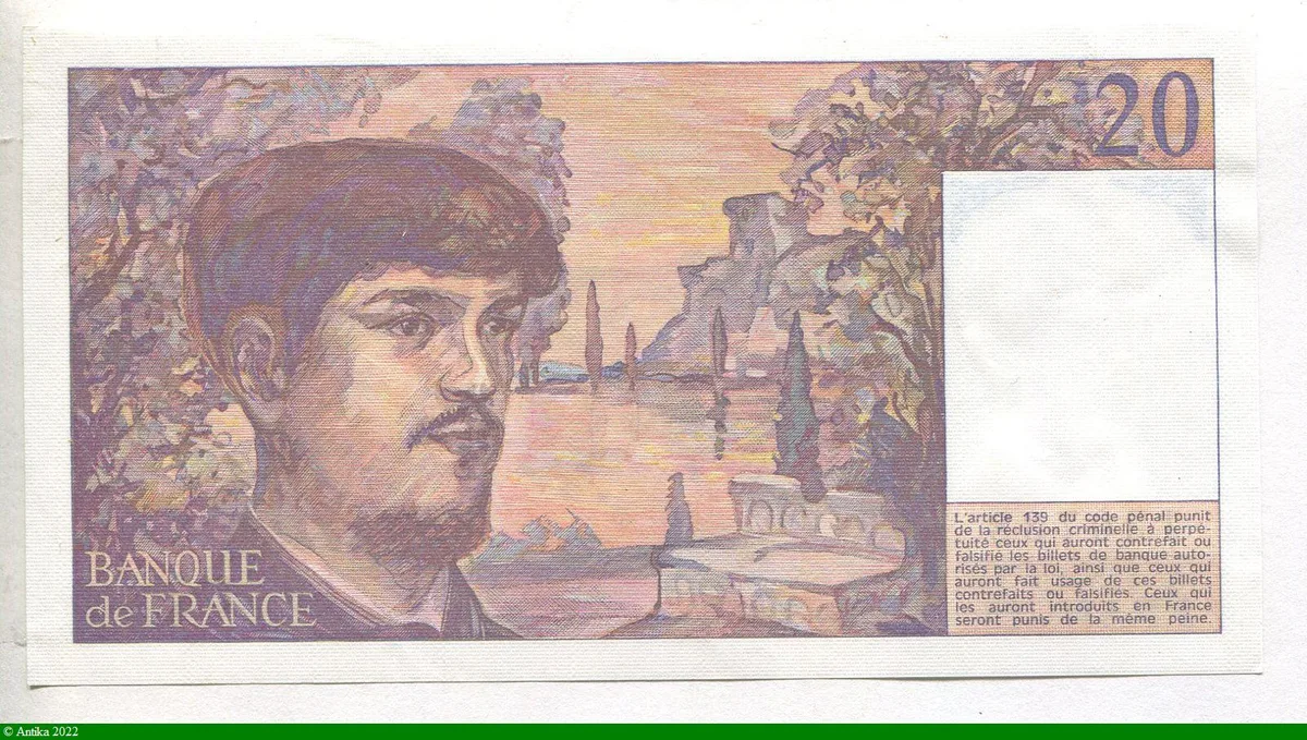 20 FRANCS DEBUSSY - Type 1980