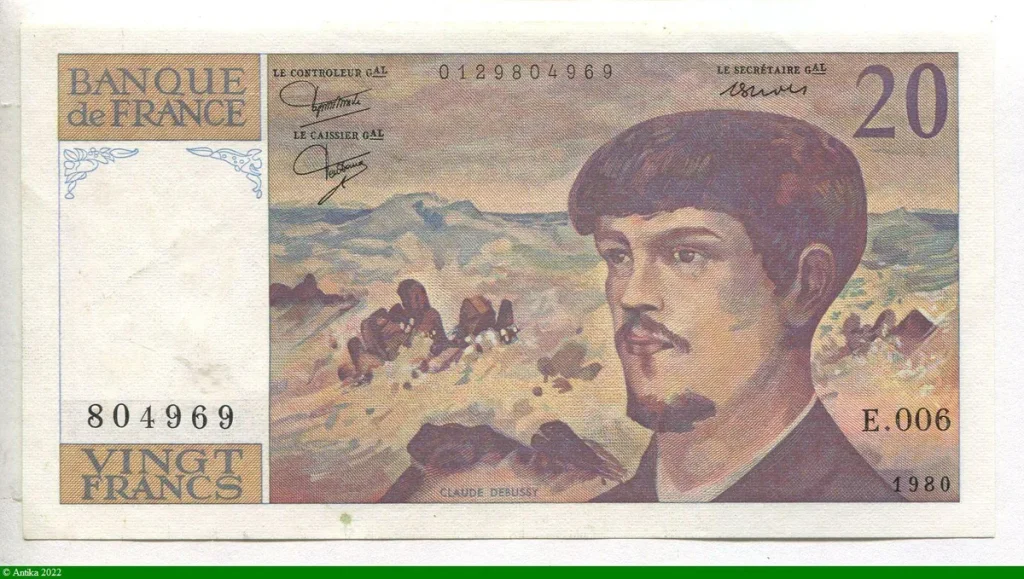 20 FRANCS DEBUSSY - Type 1980