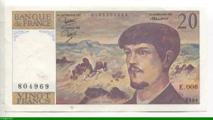 20 FRANCS DEBUSSY - Type 1980