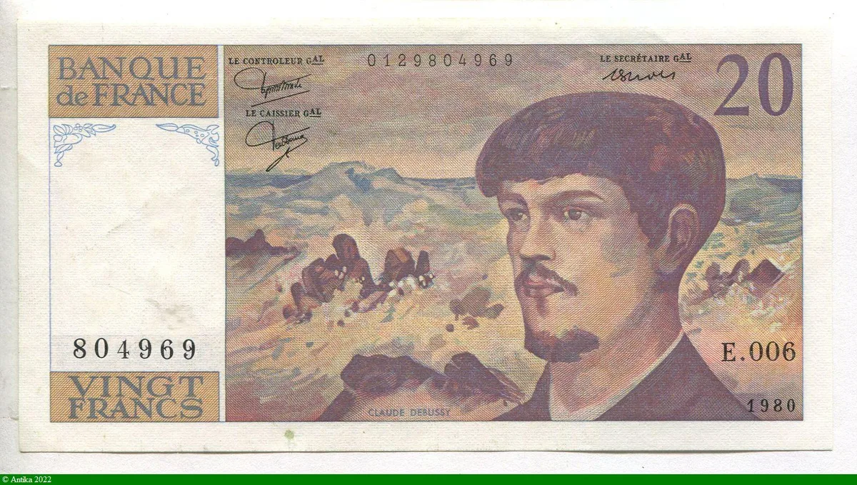 20 FRANCS DEBUSSY - Type 1980