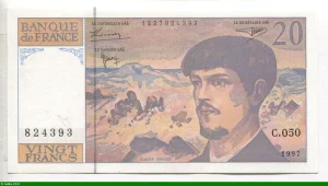 20 FRANCS DEBUSSY - Type 1980 Modifié