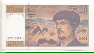 20 FRANCS DEBUSSY - Type 1980 Modifié