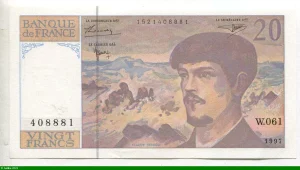 20 FRANCS DEBUSSY - Type 1980 Modifié