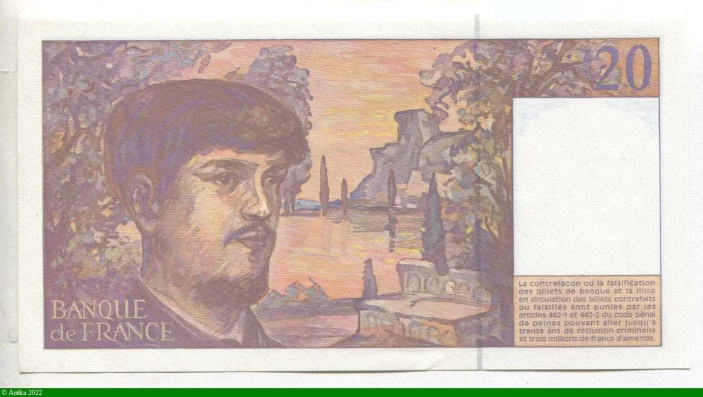 20 FRANCS DEBUSSY - Type 1980 Modifié