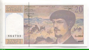 20 FRANCS DEBUSSY - Type 1980 Modifié