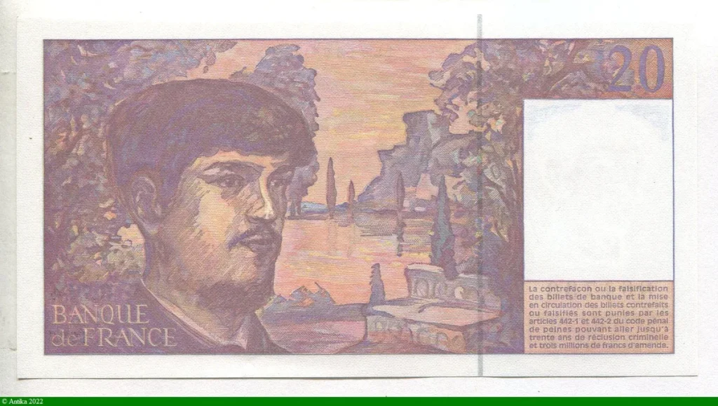 20 FRANCS DEBUSSY - Type 1980 Modifié