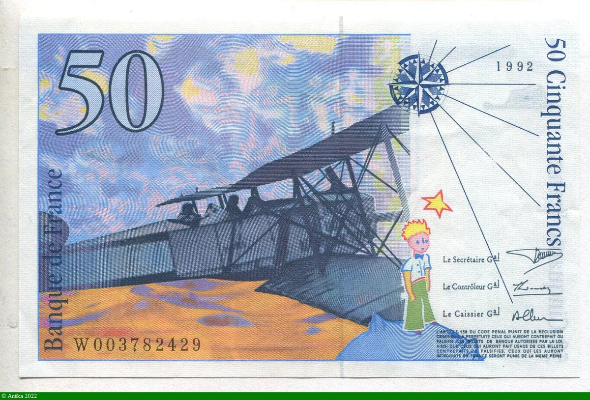 50 FRANCS SAINT-EXUPERY - Type 1992