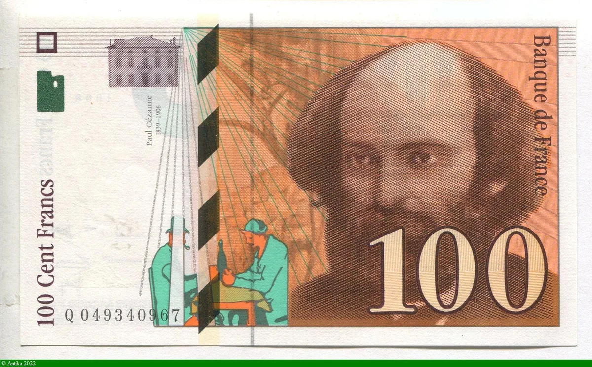100 FRANCS CEZANNE -Type 1997