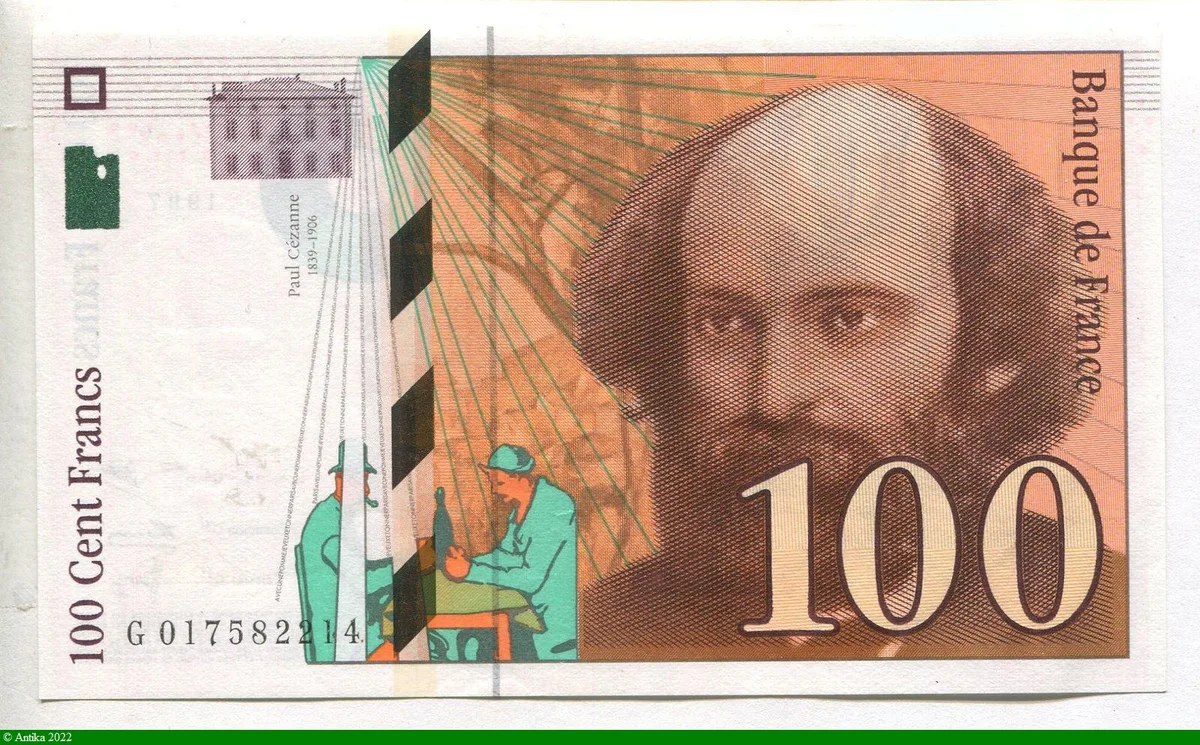 100 FRANCS CEZANNE -Type 1997