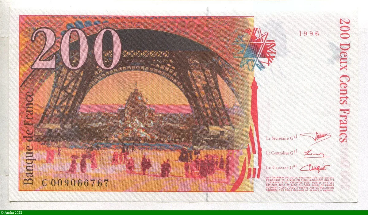 200 FRANCS EIFFEL - Type 1995