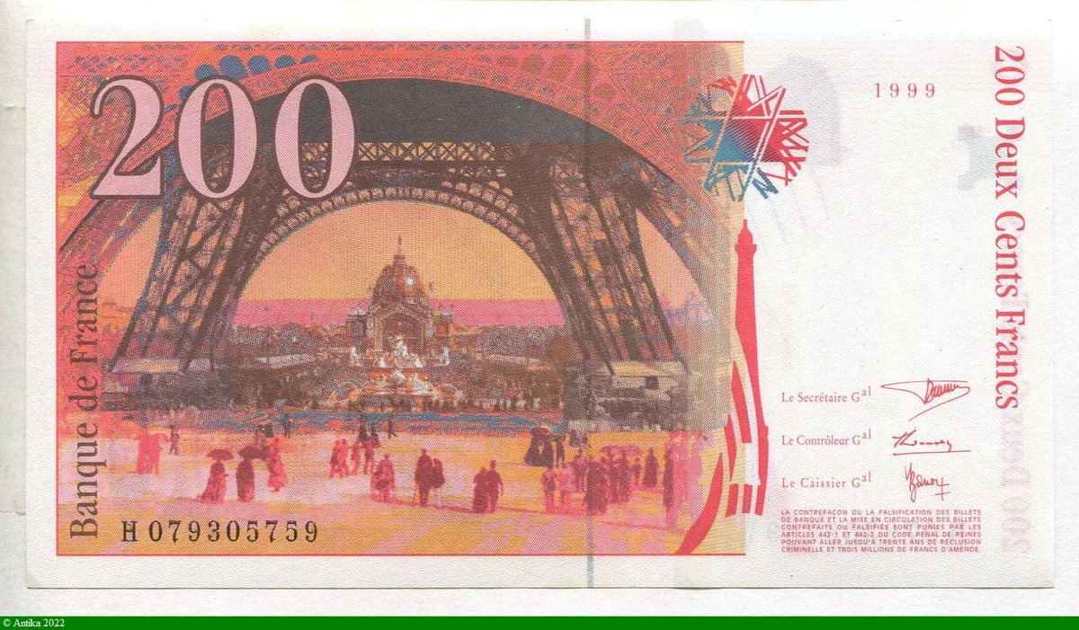200 FRANCS EIFFEL - Type 1995