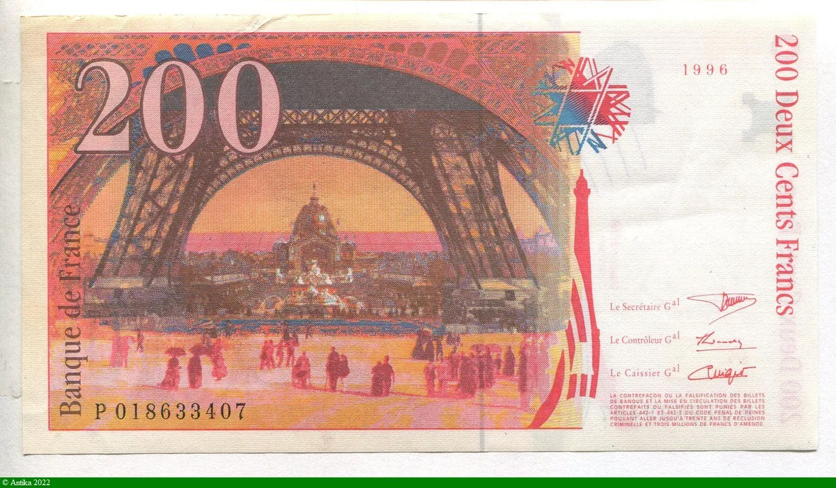 200 FRANCS EIFFEL - Type 1995