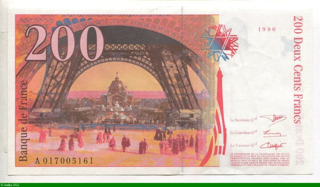 200 FRANCS EIFFEL - Type 1995