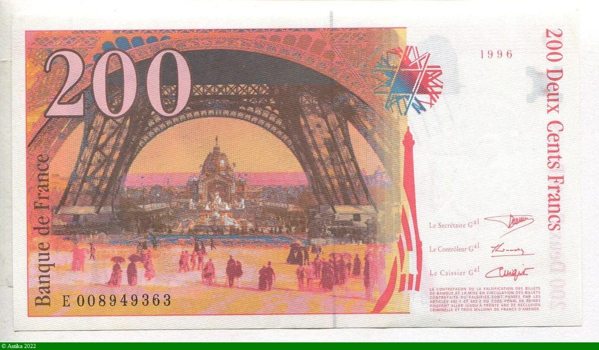 200 FRANCS EIFFEL - Type 1995