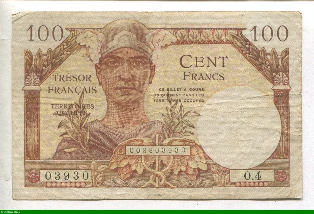 100 FRANCS "Trésor Français"