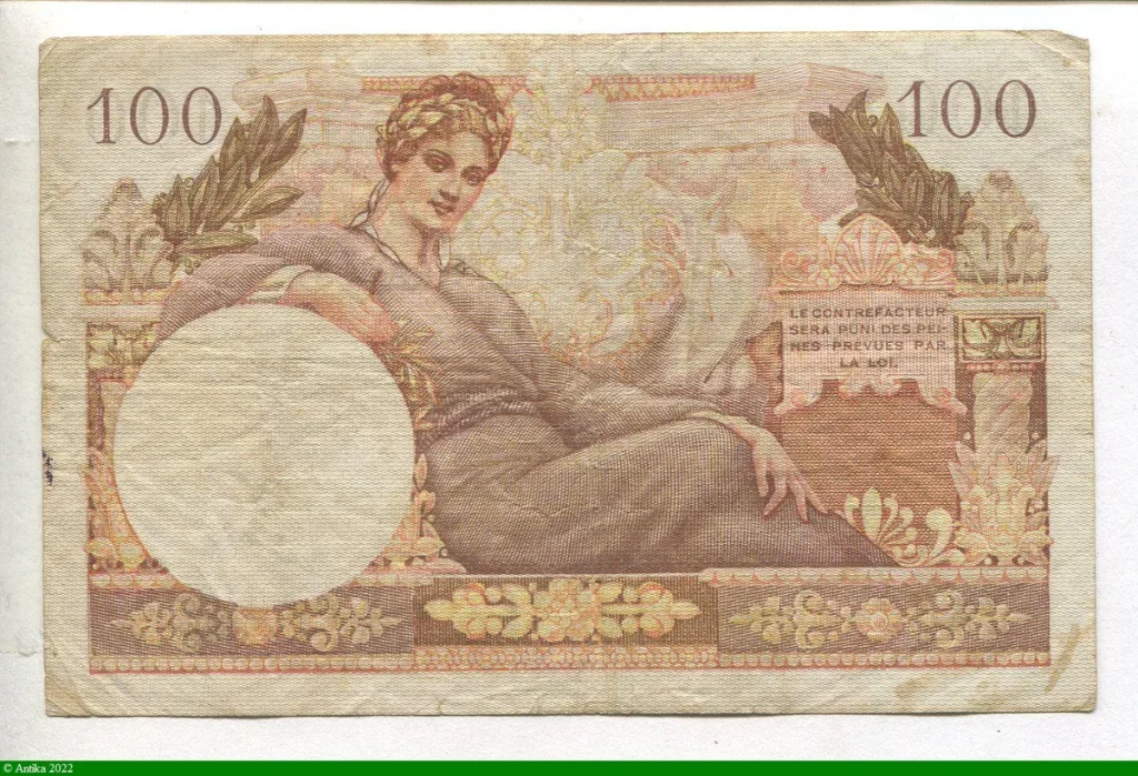 100 FRANCS "Trésor Français"