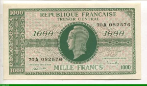 1000 FRANCS (Marianne)chiffres gras