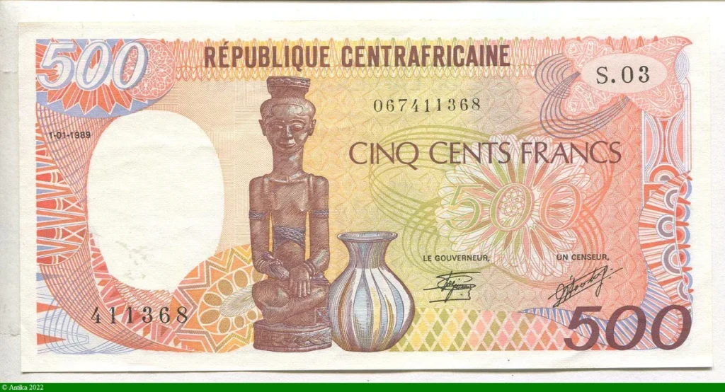 500 Francs Statuette & Jarre