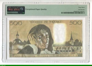 500 FRANCS PASCAL - Type 1968
