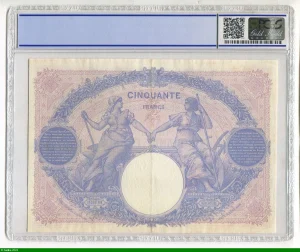 50 FRANCS BLEU & ROSE - Type 1889