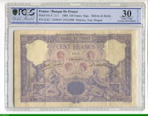 100 FRANCS BLEU & ROSE - Type 1888