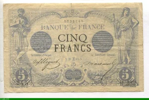 5 FRANCS NOIR - Type 1871