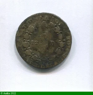 12 DENIERS FRANCOIS, An 3 à 5 LOUIS XVI