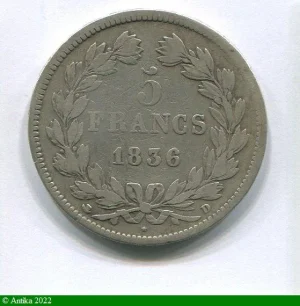 5 FRANCS T.L 2ème type