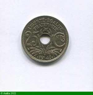 25 CENTIMES LINDAUER point avant & après date