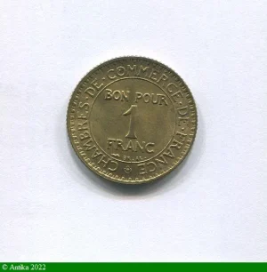 1 FRANC CHAMBRE DE COMMERCE