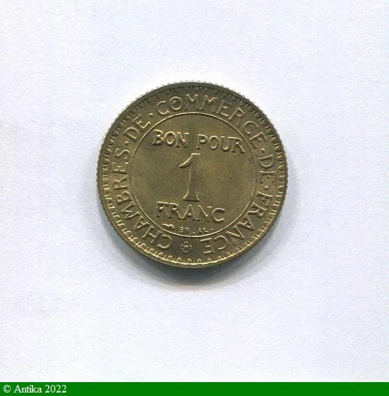 1 FRANC CHAMBRE DE COMMERCE