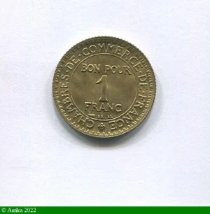 1 FRANC CHAMBRE DE COMMERCE
