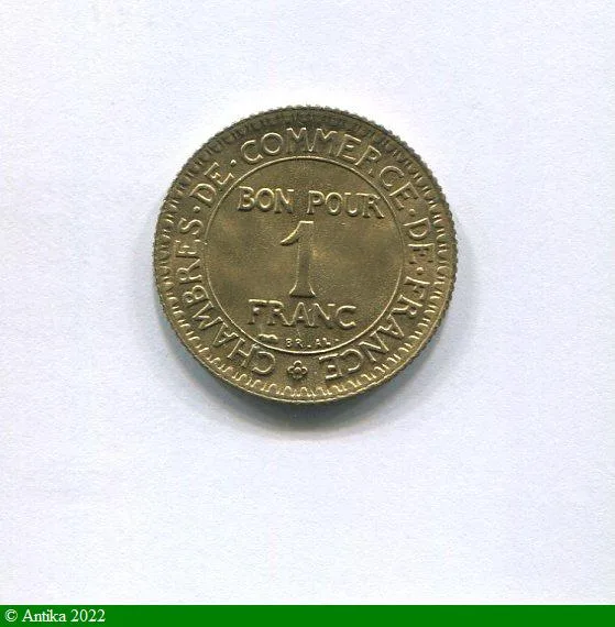 1 FRANC CHAMBRE DE COMMERCE