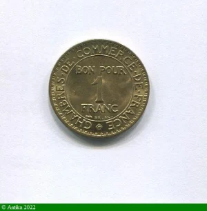 1 FRANC CHAMBRE DE COMMERCE