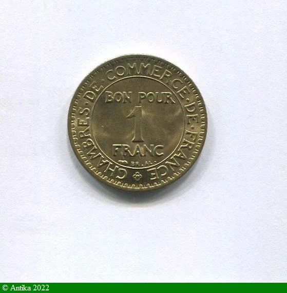 1 FRANC CHAMBRE DE COMMERCE