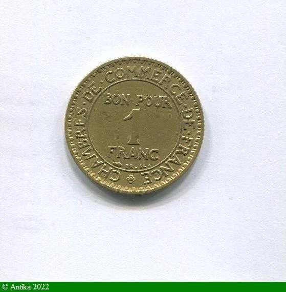1 FRANC CHAMBRE DE COMMERCE