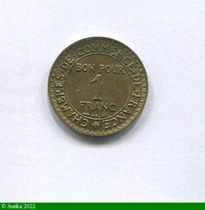 1 FRANC CHAMBRE DE COMMERCE