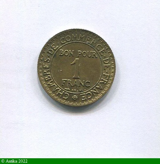 1 FRANC CHAMBRE DE COMMERCE