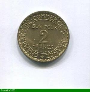 2 FRANCS CHAMBRE DE COMMERCE