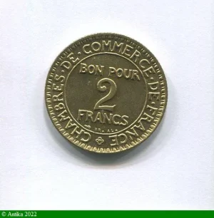 2 FRANCS CHAMBRE DE COMMERCE