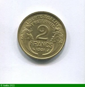 2 FRANCS MORLON Bronze-Alu
