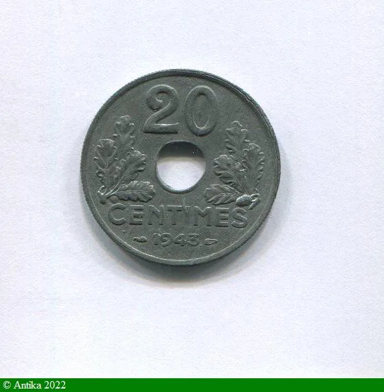 20 CENTIMES A.G.M.M Type 20